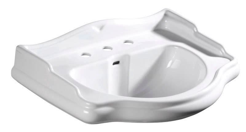 RETRO umywalka ceramiczna 69x52 cm, 3 otwory na baterię