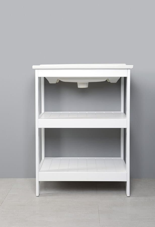 ETIDE szafka umywalkowa 61,5x85x44 cm, matowa biała