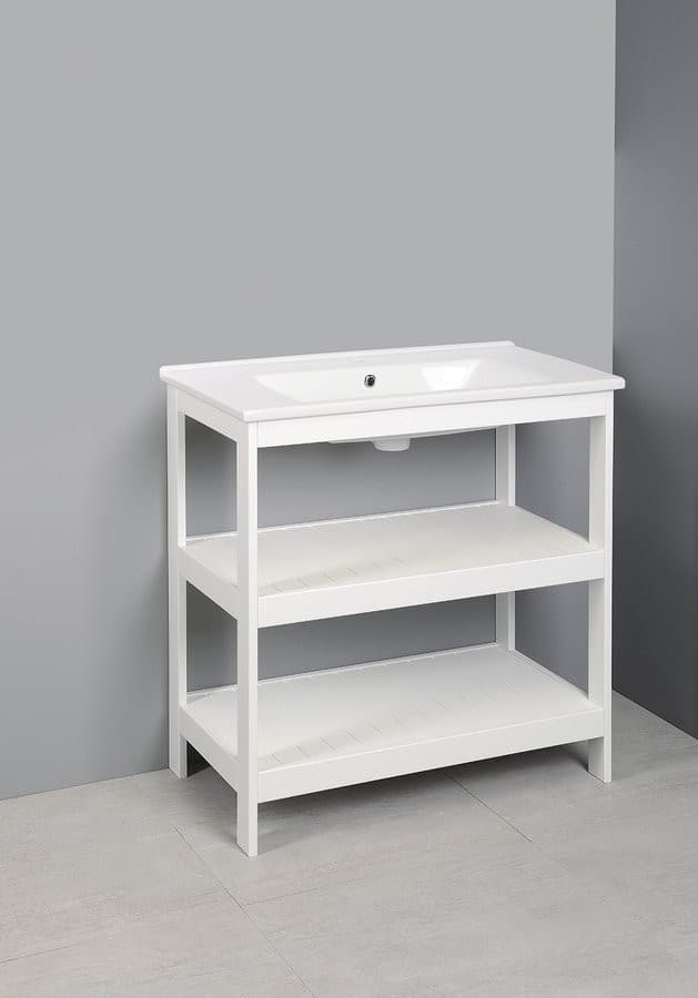 ETIDE szafka umywalkowa 81,5x86x44 cm, matowa biała
