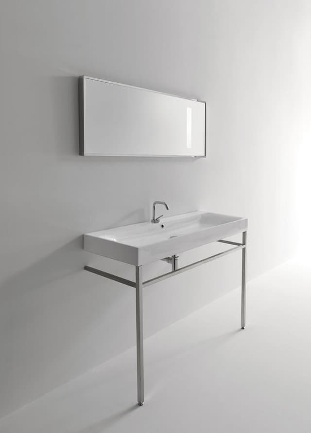 CENTO ceramiczna umywalka 120x45 cm bez otworu na baterię