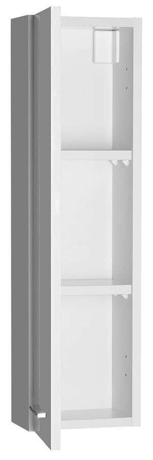 ZOJA wisząca szafka do lustra, 20x70x14cm, lewa, biała