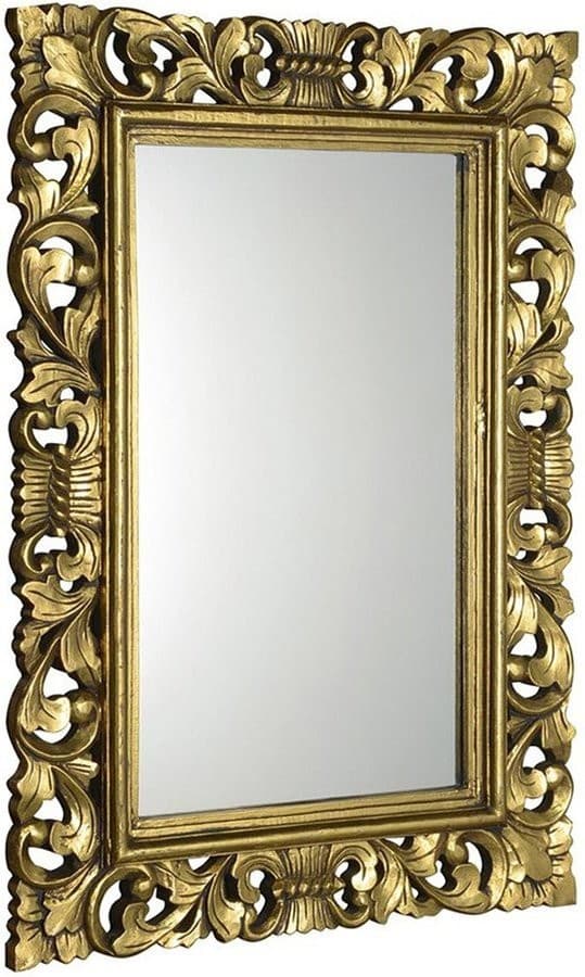 SCULE Lustro w ramie 80x120cm złoto Antique