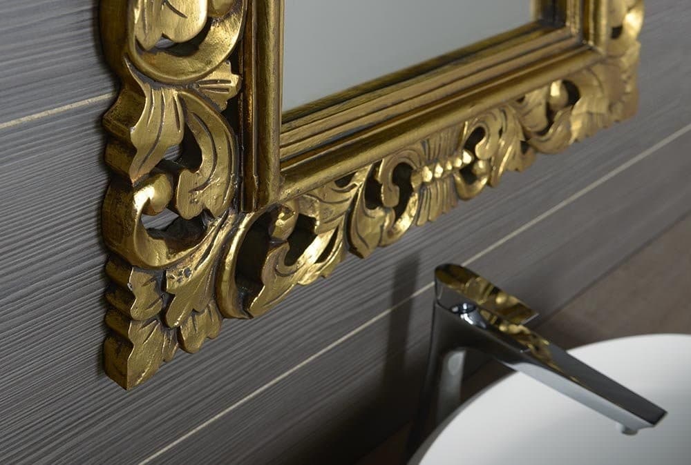 SCULE Lustro w ramie 80x120cm złoto Antique