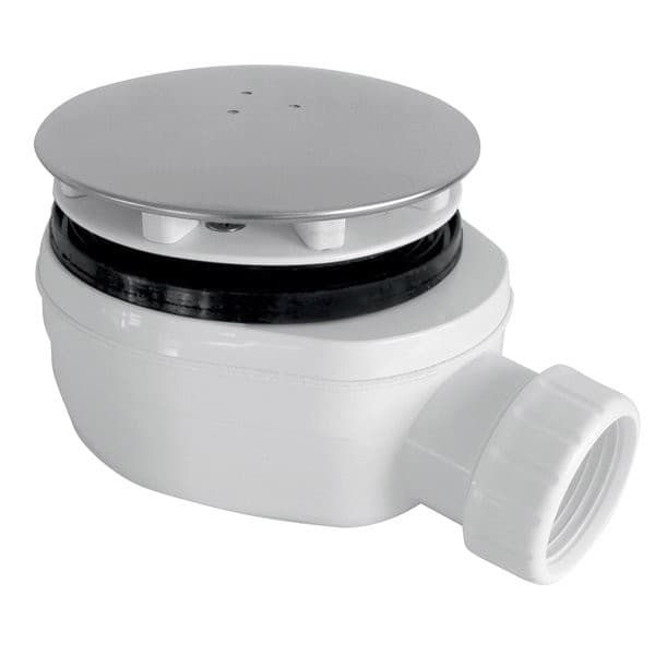 GELVO niski syfon 90mm DN40 stal nierdzewna polerowana