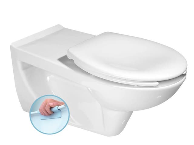 HANDICAP WC wiszące Rimless 37,5x73 cm biały