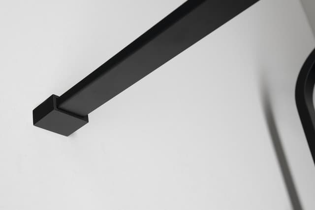 CURE BLACK półprzezroczysta kabina prysznicowa 1200 mm matowa