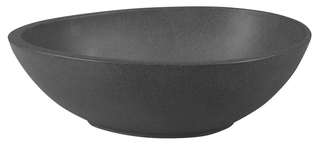 PUNC umywalka betonowa z korkiem 53x39 cm czarny granit