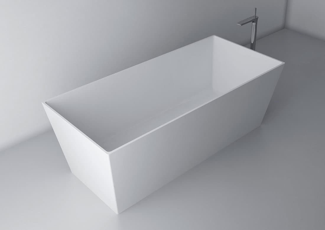 KVADRIE wolnostojąca wanna 159x65x55 cm, kompozytowa