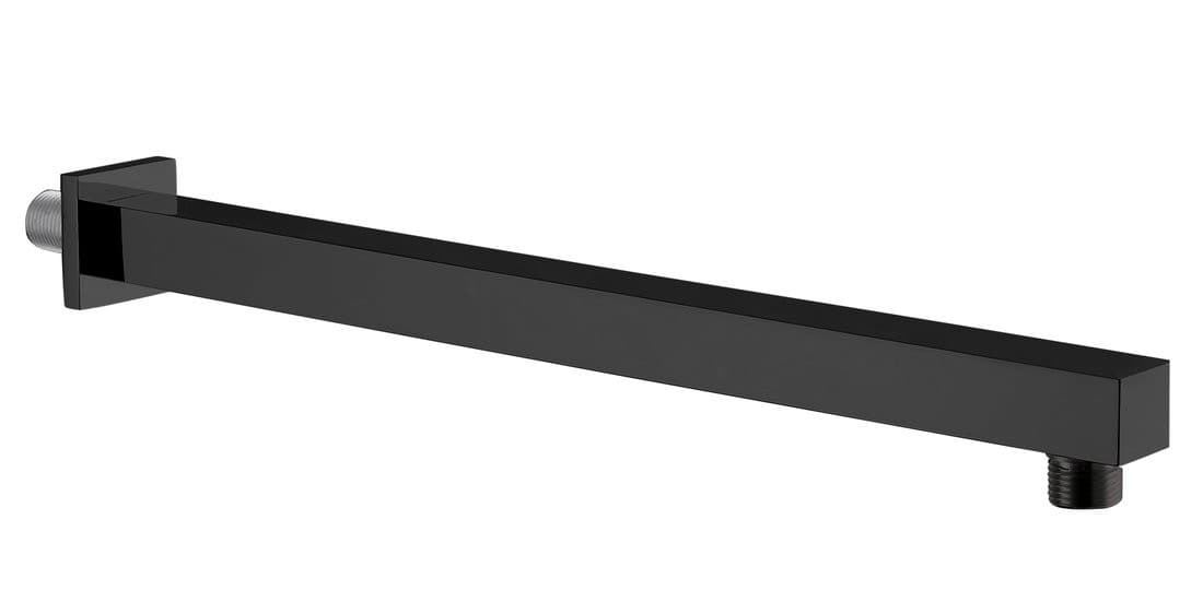 Ramię deszczowni kwadratowe czarne mat 400 mm