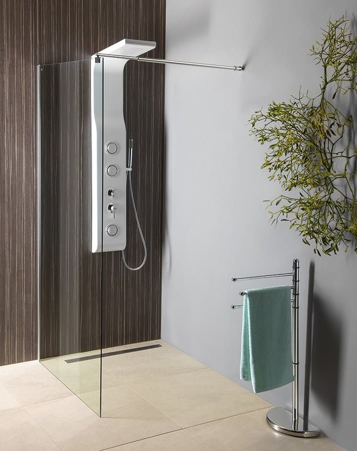 WALK-IN ścianka prysznicowa 1100 mm z wspornikiem