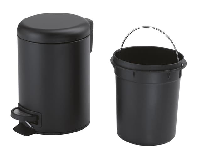 POTTY kosz na śmieci 3l, Soft Close, czarny mat
