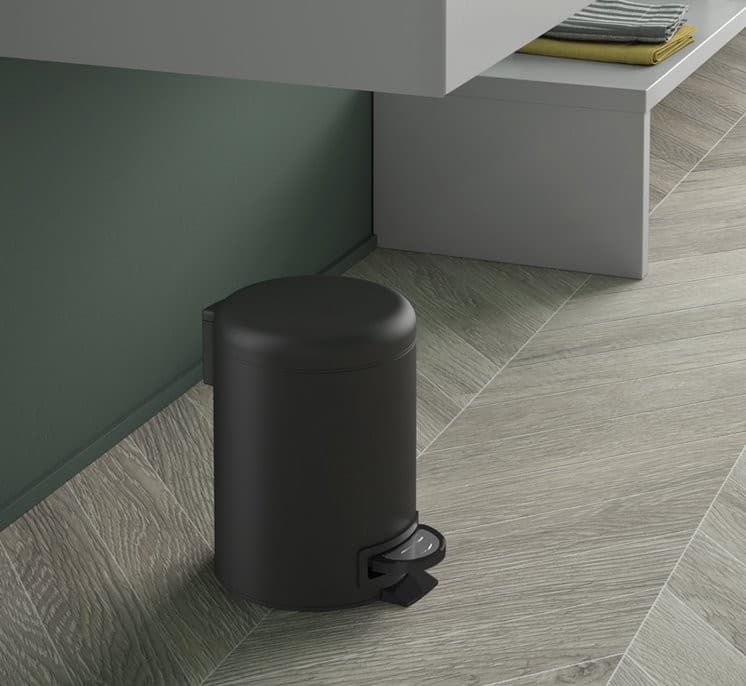 POTTY kosz na śmieci 3l, Soft Close, czarny mat