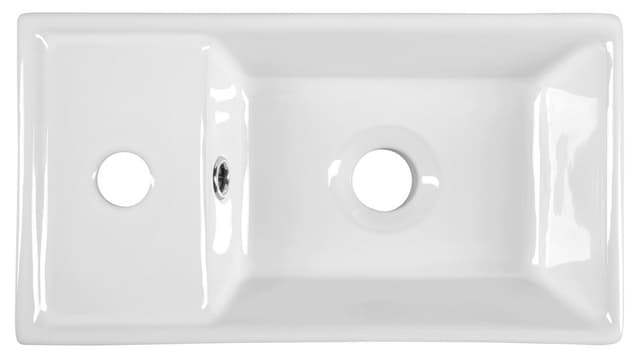 Mała ceramiczna umywalka 40x22x8cm