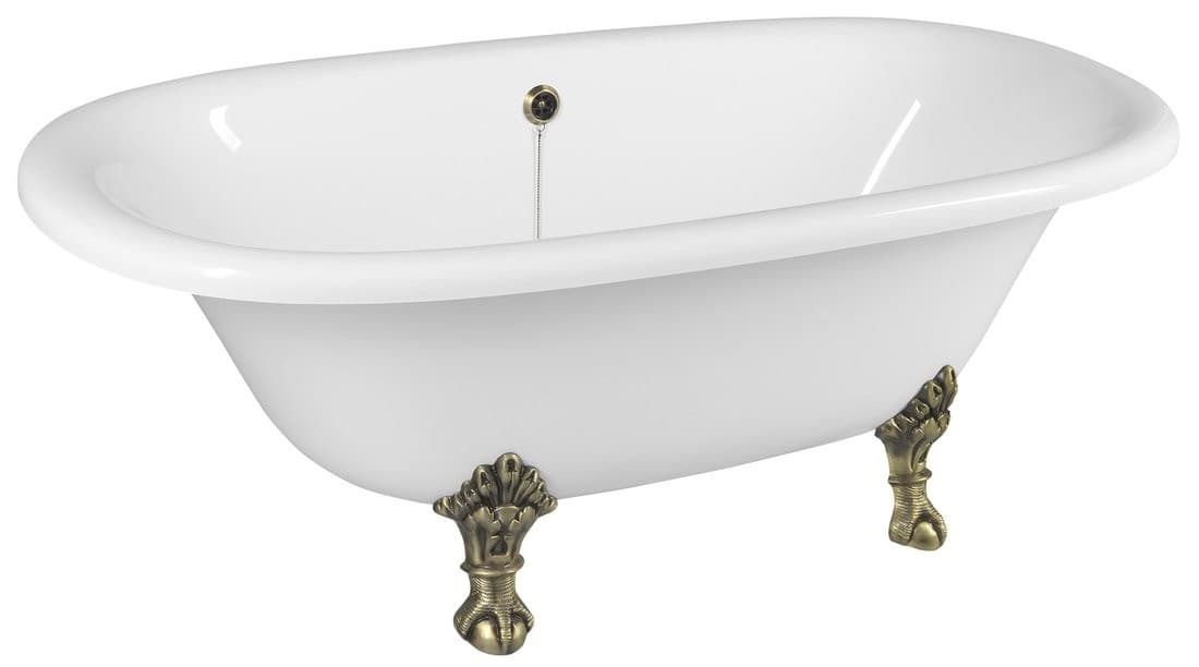 REGATA wolnostojąca wanna 175x85 cm, brązowe nóżki