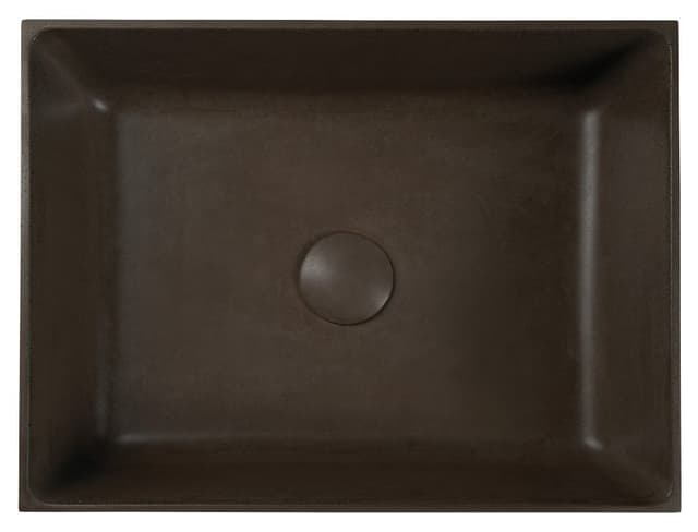 FORMIGO umywalka betonowa 47,5x13x36,5 cm ciemny brąz