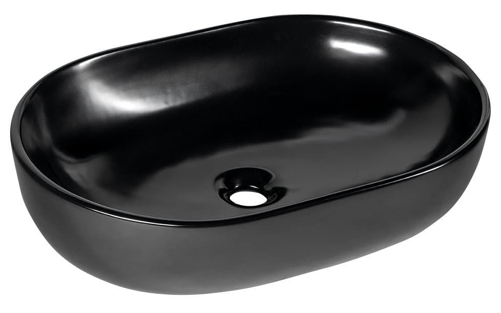 CALEO umywalka ceramiczna nablatowa 59x41,5 cm matowa