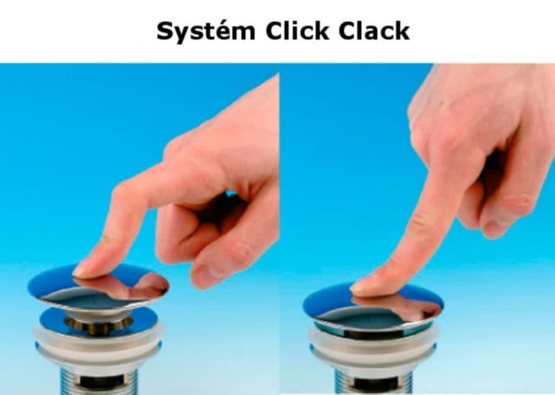 DALMA korek do umywalek 1'1/4 Click Clack ceramiczny