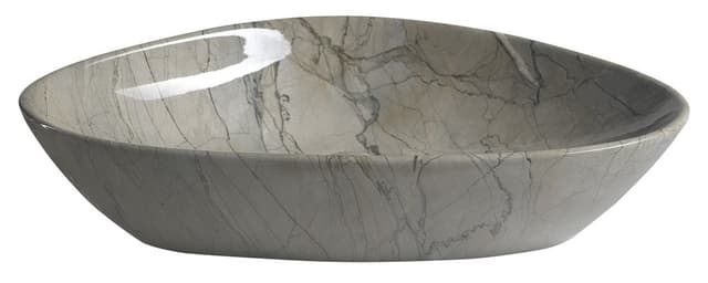 DALMA umywalka ceramiczna 58,5x39 cm w kolorze grigio