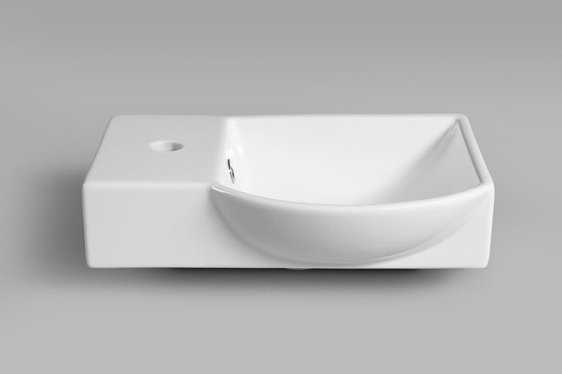 LITOS umywalka ceramiczna lewa 45x32 cm