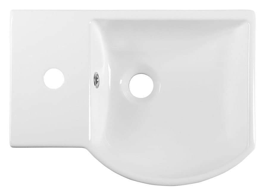 LITOS umywalka ceramiczna lewa 45x32 cm