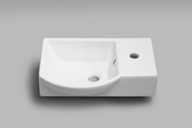 LITOS umywalka ceramiczna prawa, 45x32 cm