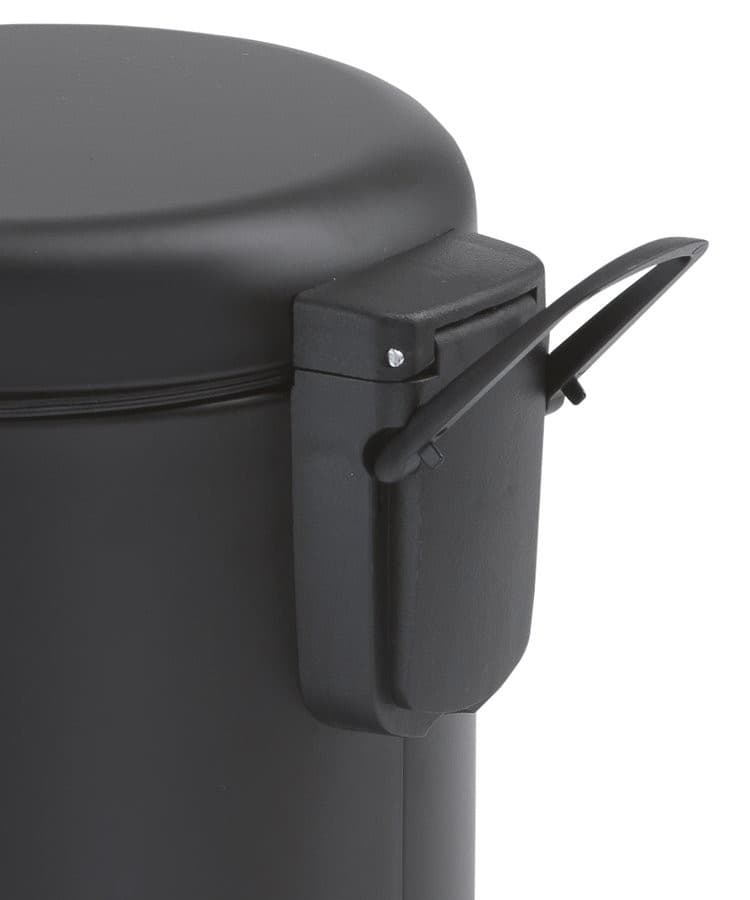 POTTY kosz na śmieci 5l, okrągły Soft Close, czarny matowy