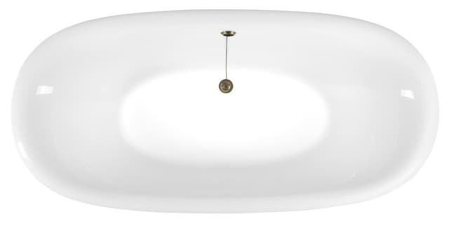 REGATA wanna wolnostojąca 175x85x61 cm, brązowe nogi