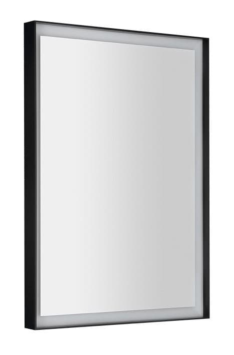 SORT lustro LED 470x700mm z czarną metalową ramą