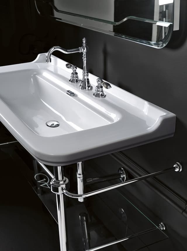 WALDORF umywalka ceramiczna 120x55 cm Made in Italy