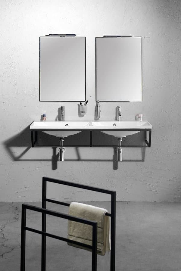 SKA Wieszak na ręcznik matowy 550x790mm, czarny