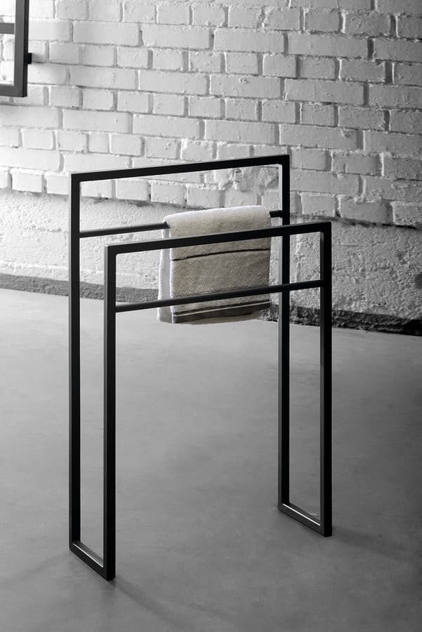 SKA Wieszak na ręcznik matowy 550x790mm, czarny