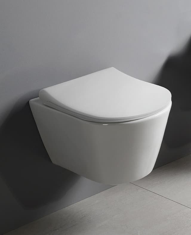 AVVA WC wiszące z bidetem, Rimless 35,5x53 cm