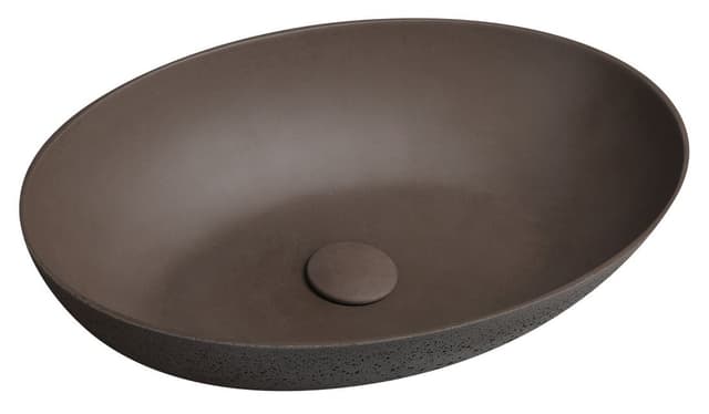 FORMIGO umywalka betonowa 60x14,5 cm z korkiem klik-klak