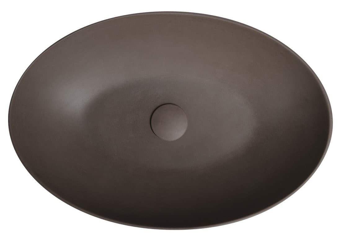 FORMIGO umywalka betonowa 60x14,5 cm z korkiem klik-klak