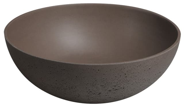 FORMIGO umywalka betonowa, okrągła 39 cm, brązowa