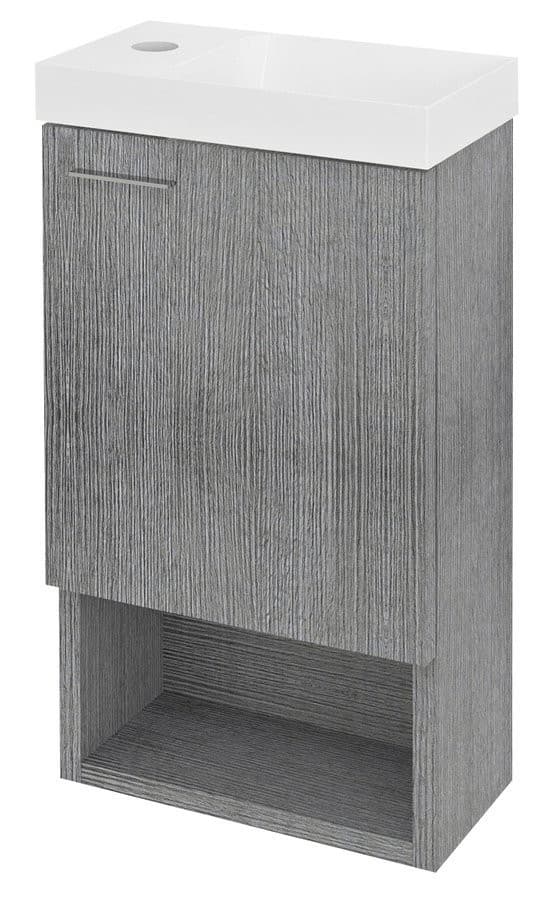 LATUS XI szafka umywalkowa 30x53x16,5cm, dąb srebrny