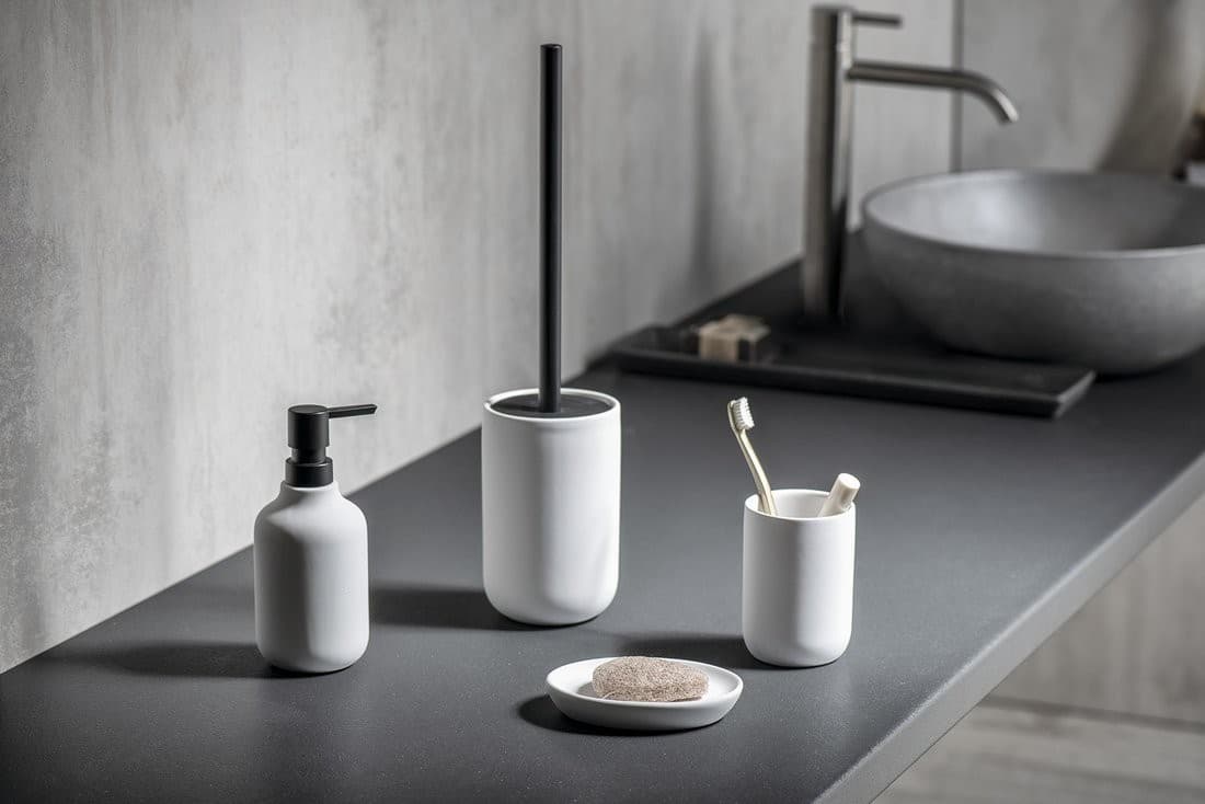 CHLOÉ dozownik mydła ceramiczny, matowy biały