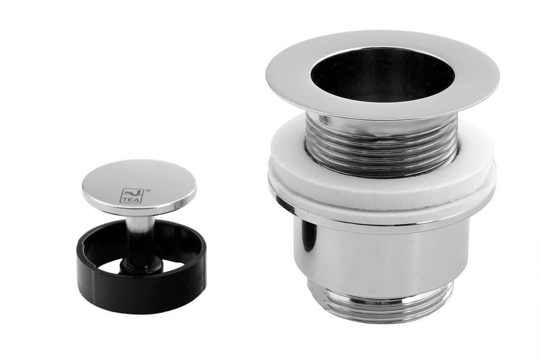 Korek umywalkowy niezamykany klik-klak chrom 5/4''