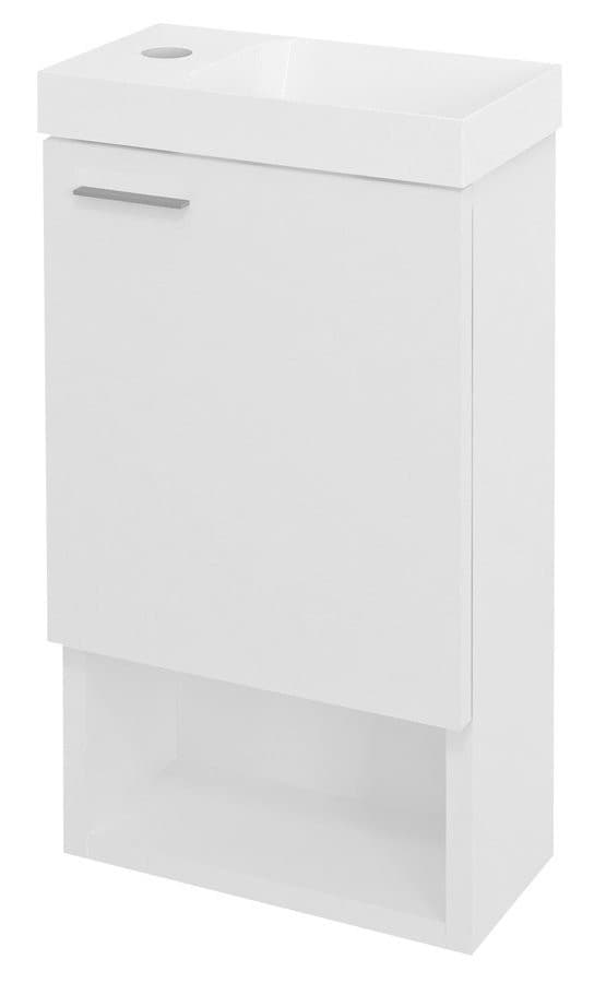 LATUS XI szafka umywalkowa 30x53x16,5cm biały połysk
