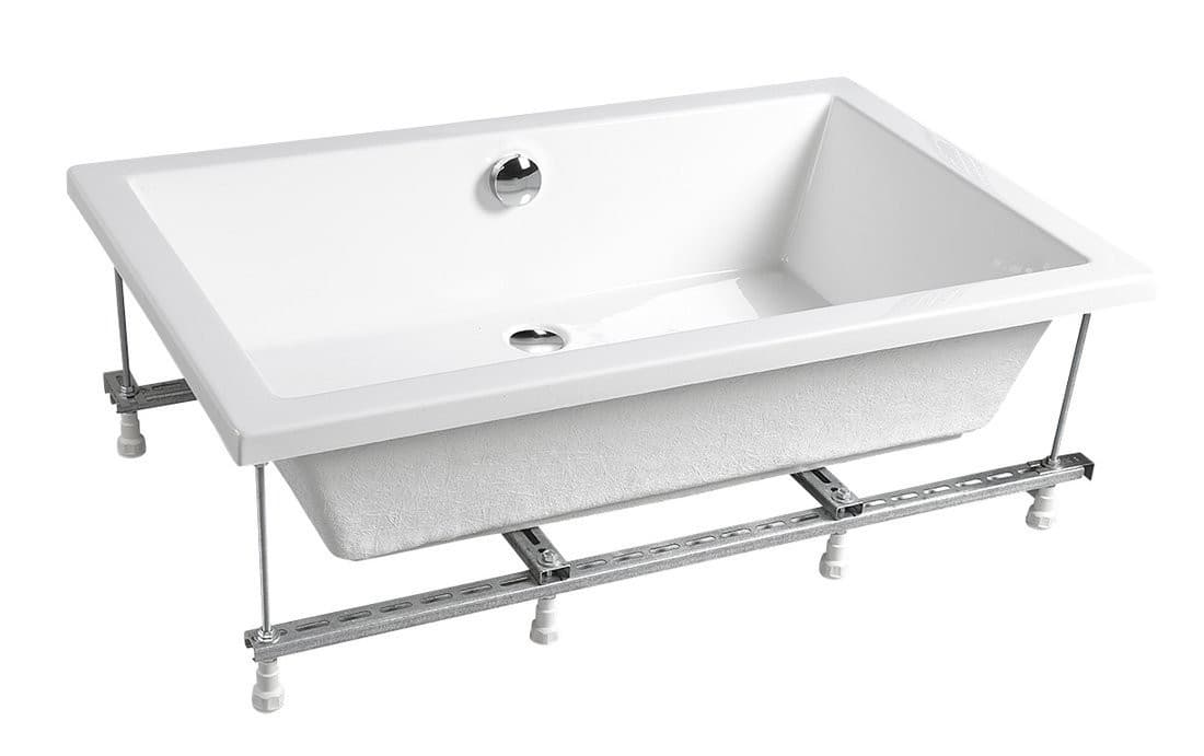 DEEP brodzik prysznicowy 140x75x26 cm z stelażem