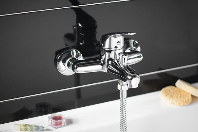 HOFFER bateria wannowa ścienna 150mm chrom