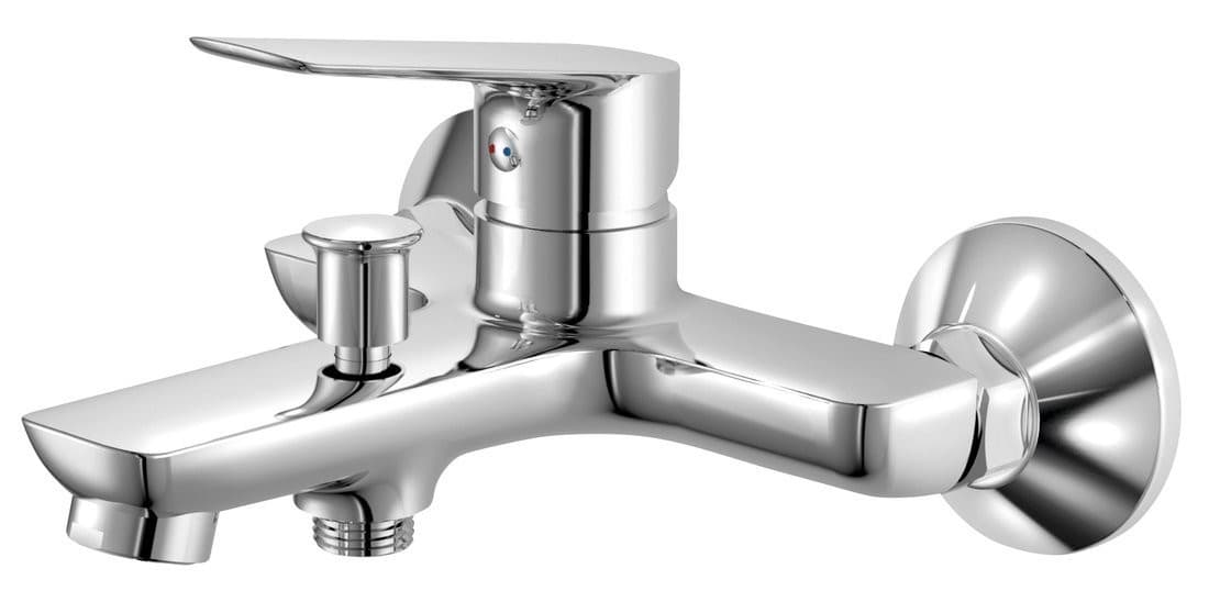 SCHMITZ bateria wannowa ścienna chrom 150mm