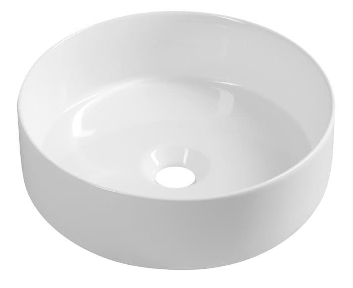 INFINITY ROUND umywalka ceramiczna nablatowa Ø36 cm