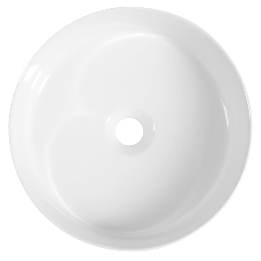 INFINITY ROUND umywalka ceramiczna nablatowa Ø36 cm