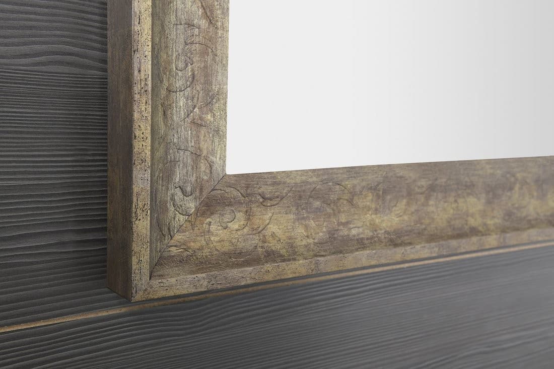 MANTILA lustro w drewnianej ramie 760x1260mm, antyczne