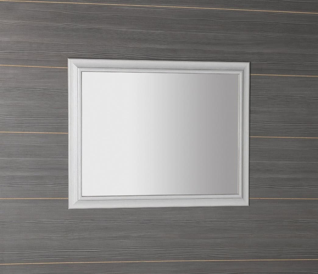 AMBIENTE lustro w ramie drewnianej 720x920 mm starobiały