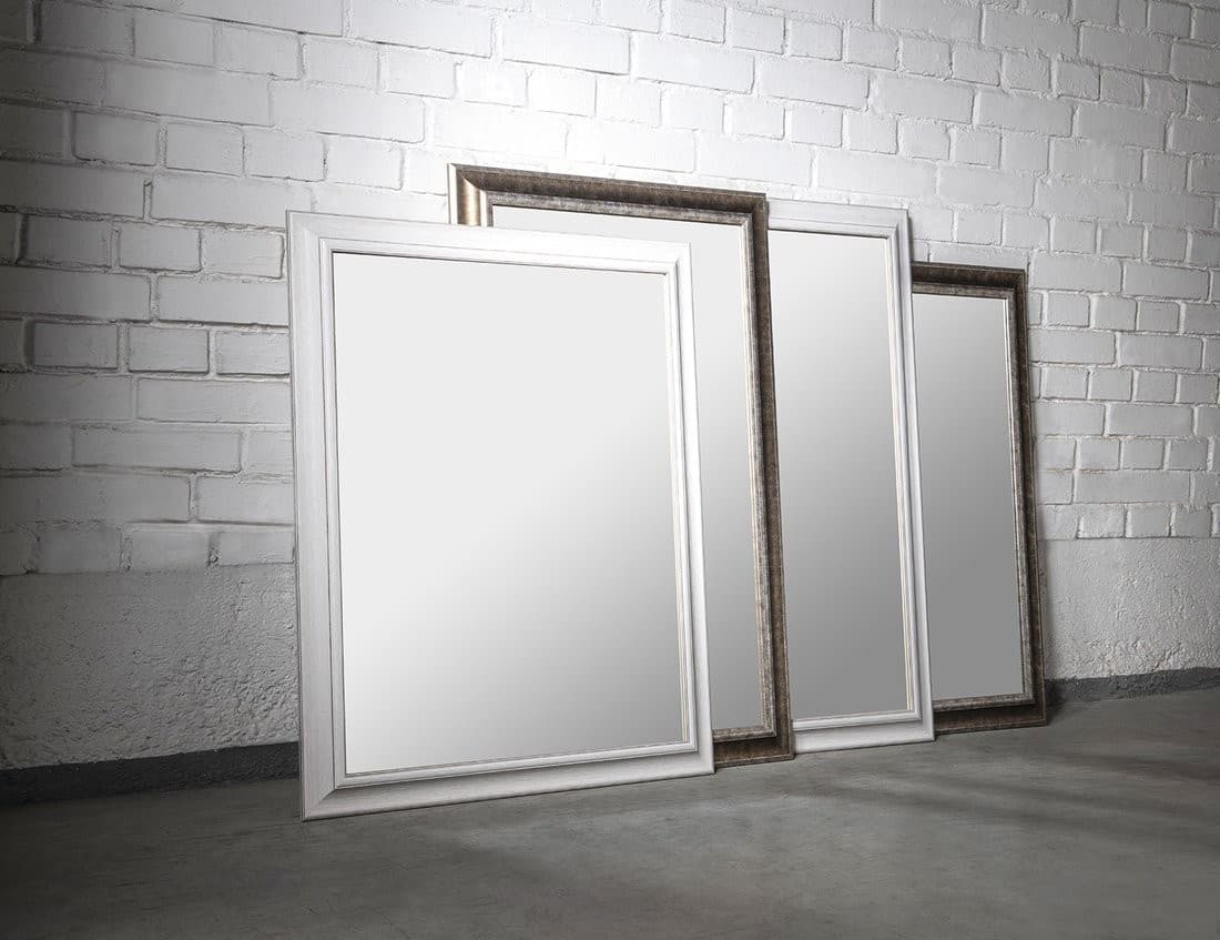 AMBIENTE lustro w drewnianej ramie 720x920mm brązowe