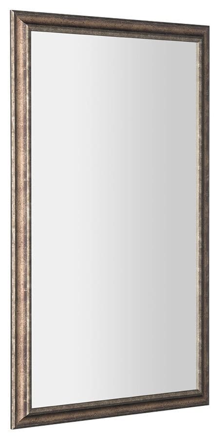 ROMINA lustro w drewnianej ramie 580x980mm z brązową patyną