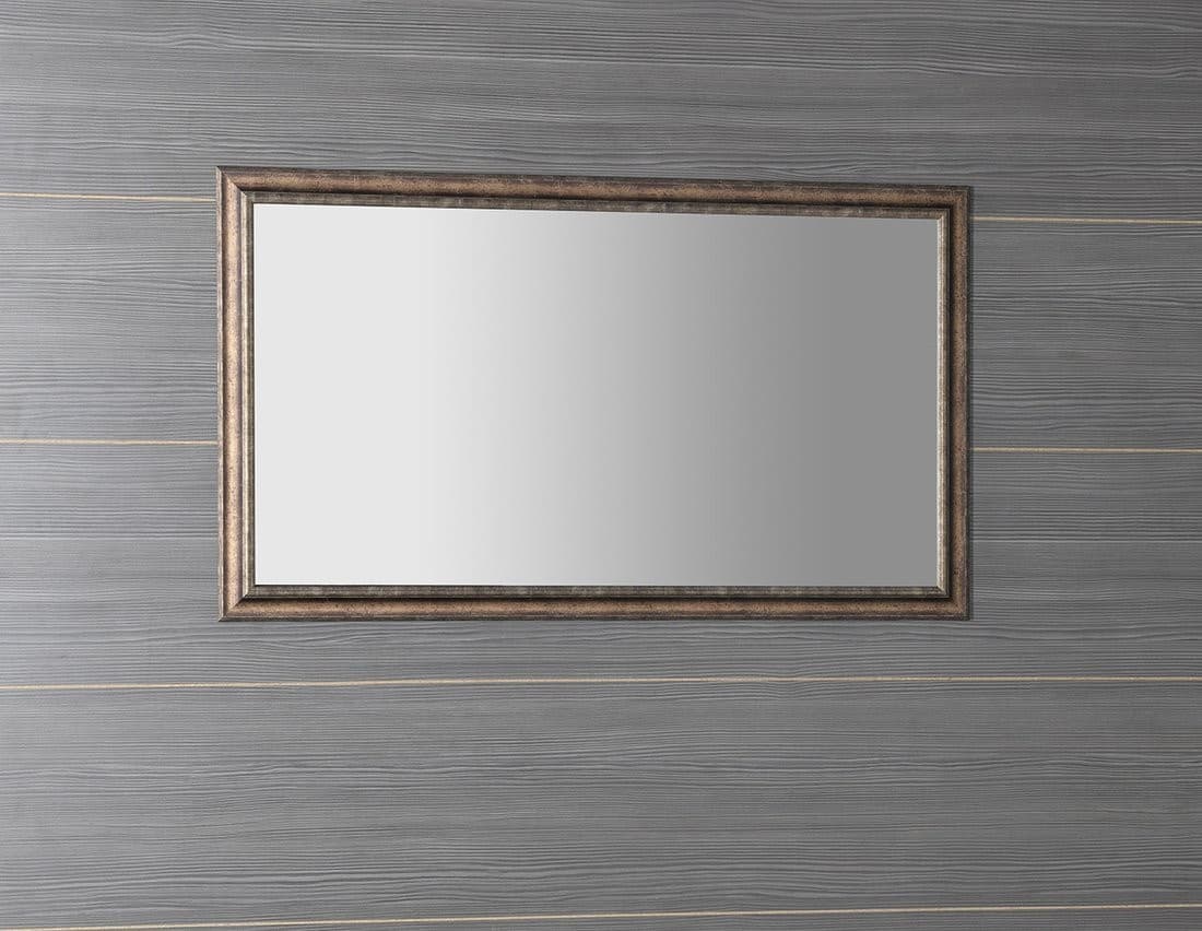 ROMINA lustro w drewnianej ramie 580x980mm z brązową patyną