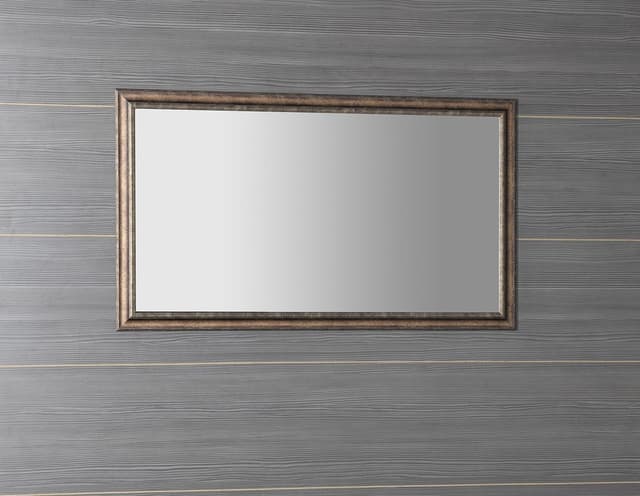 ROMINA lustro w drewnianej ramie 580x980mm z brązową patyną
